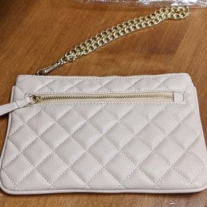 Wristlet with Gold Color Chain Strap